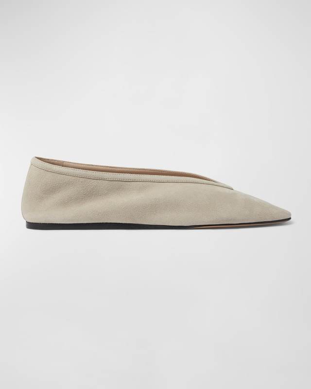 Luna Suede Ballerina Flats